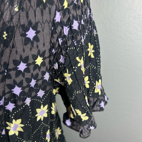 Free People RARE Feelings Tiered Maxi Boho Whimsigoth Dress Multicolor Size M - Picture 5 of 16